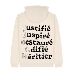 Hoodie inspiré en coton bio | Ruah |Modèle Jireh