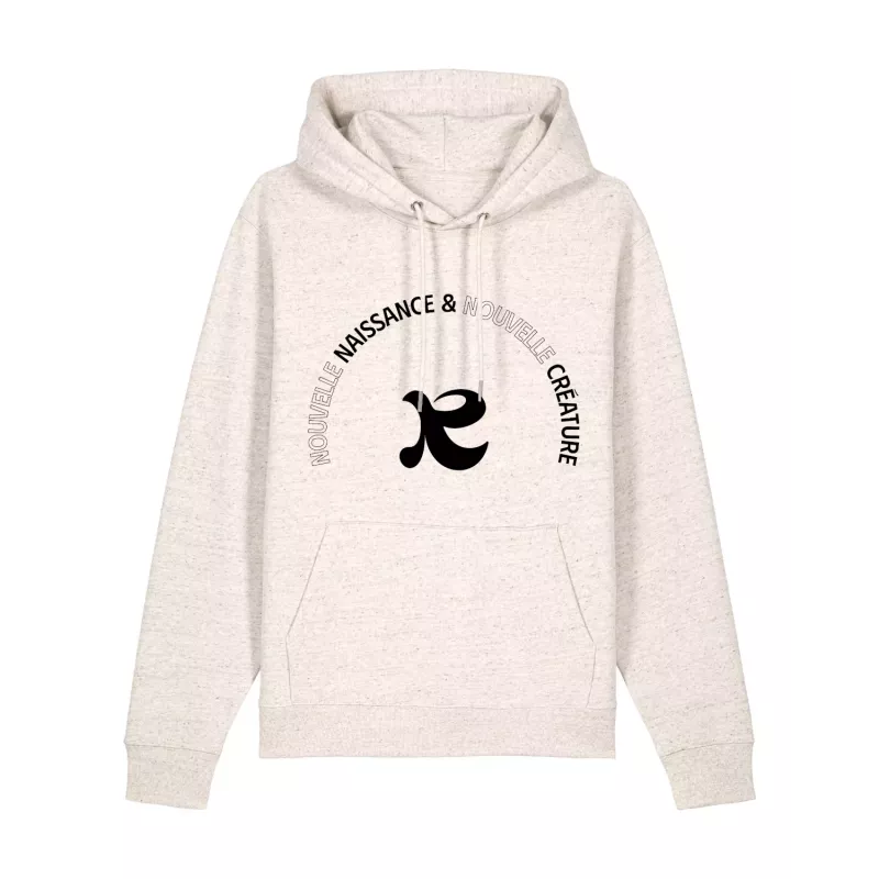 Hoodie chrétien en coton bio |Modèle Nouvelle naissance | Baptême Hoodie chrétien en coton bio |Modèle Nouvelle naissance | Baptême