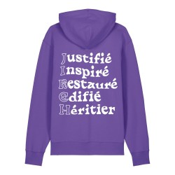 Hoodie chrétien en coton bio | Ruah |Modèle Jireh | mode éthique