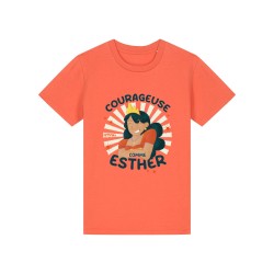 T-shirt chrétien en coton bio | modèle Esther | Mode enfant | Ruah