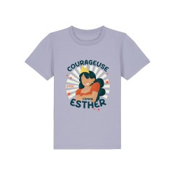 T-shirt Ruah chrétien en coton bio | modèle Esther | Mode enfant
