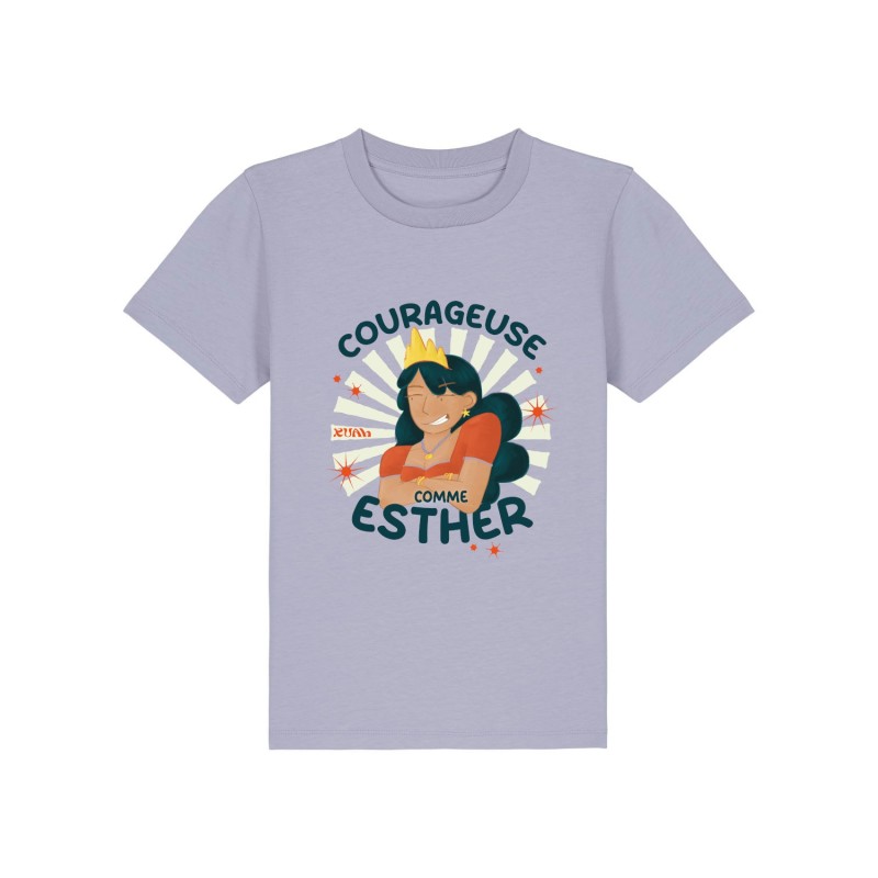 T-shirt Ruah chrétien en coton bio | modèle Esther | Mode enfant T-shirt Ruah chrétien en coton bio | modèle Esther | Mode enfant