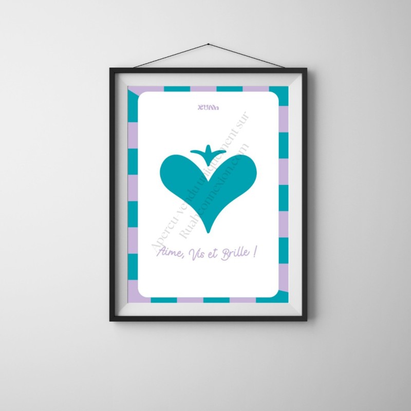 Affiche " Aime, vis et brille" Affiche " Aime, vis et brille"