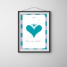 Affiche " Aime, vis et brille"