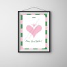 Affiche" Aime, vis et brille"