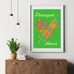 Affiche "Flamboyant amour"