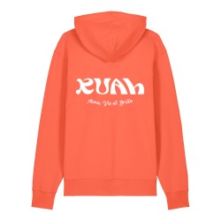 Hoodie lumineux en coton bio |Modèle Ruah Origine | mode responsable