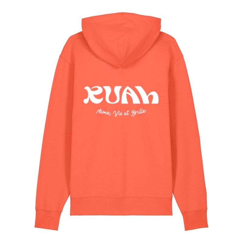 Hoodie lumineux en coton bio |Modèle Ruah Origine | mode responsable Hoodie lumineux en coton bio |Modèle Ruah Origine | mode responsable