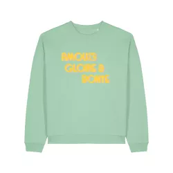 Sweat lumineux en coton bio | Ruah |Modèle Amour | mode éthique