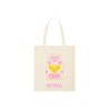 Totebag "Joyfull" Blanc et coeur jaune