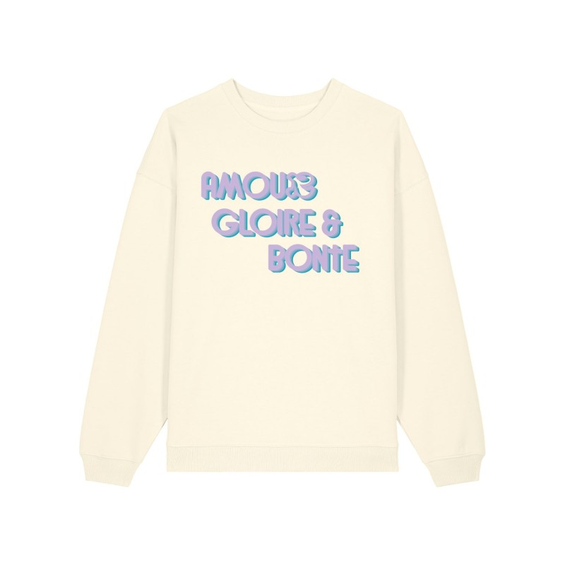 Sweat chrétien en coton bio | Ruah |Modèle Amour | mode éthique