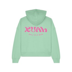 Hoodie "aime, vis et brille" | mode éthique | Ruah | Collection femme