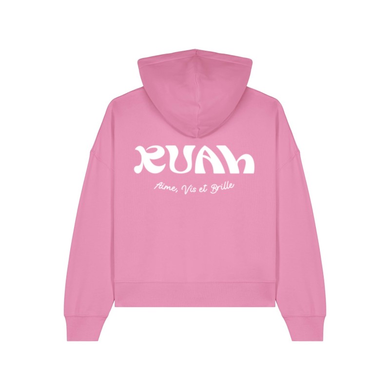Hoodie "aime, vis et brille"| mode responsable|Ruah Collection femme Hoodie "aime, vis et brille"| mode responsable|Ruah Collection femme