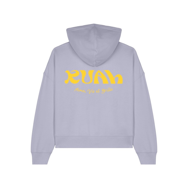 Hoodie "aime, vis et brille" coton bio | Ruah | Collection femme Hoodie "aime, vis et brille" coton bio | Ruah | Collection femme