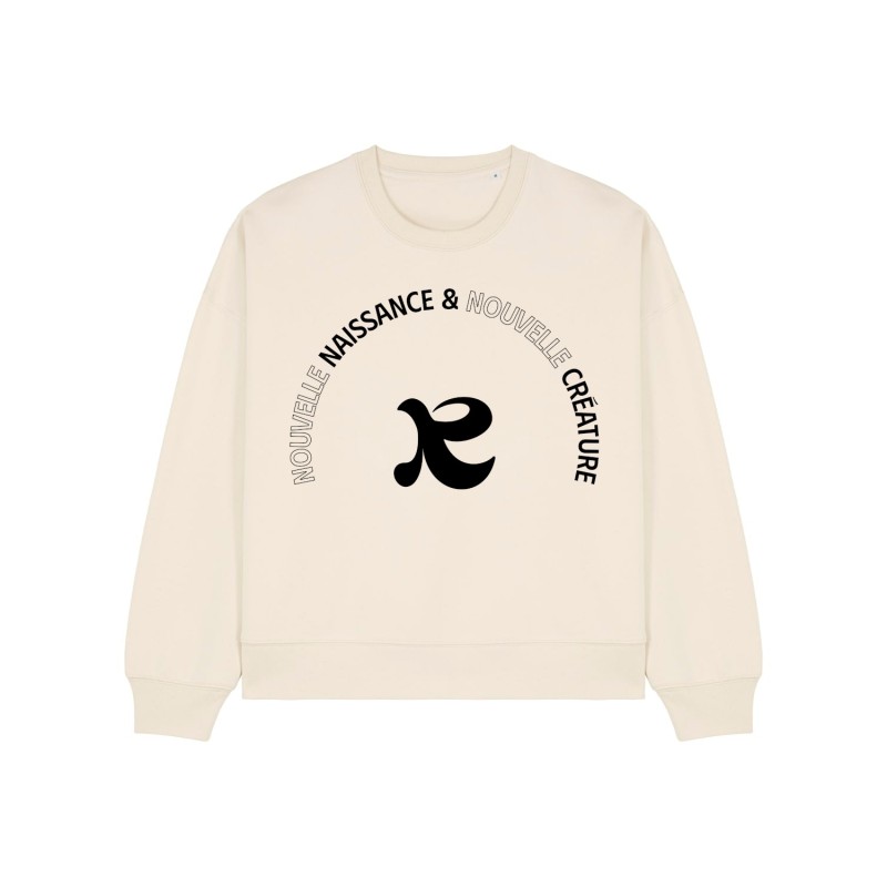 Sweat femme chrétien en coton bio | Ruah | Baptême Sweat femme chrétien en coton bio | Ruah | Baptême