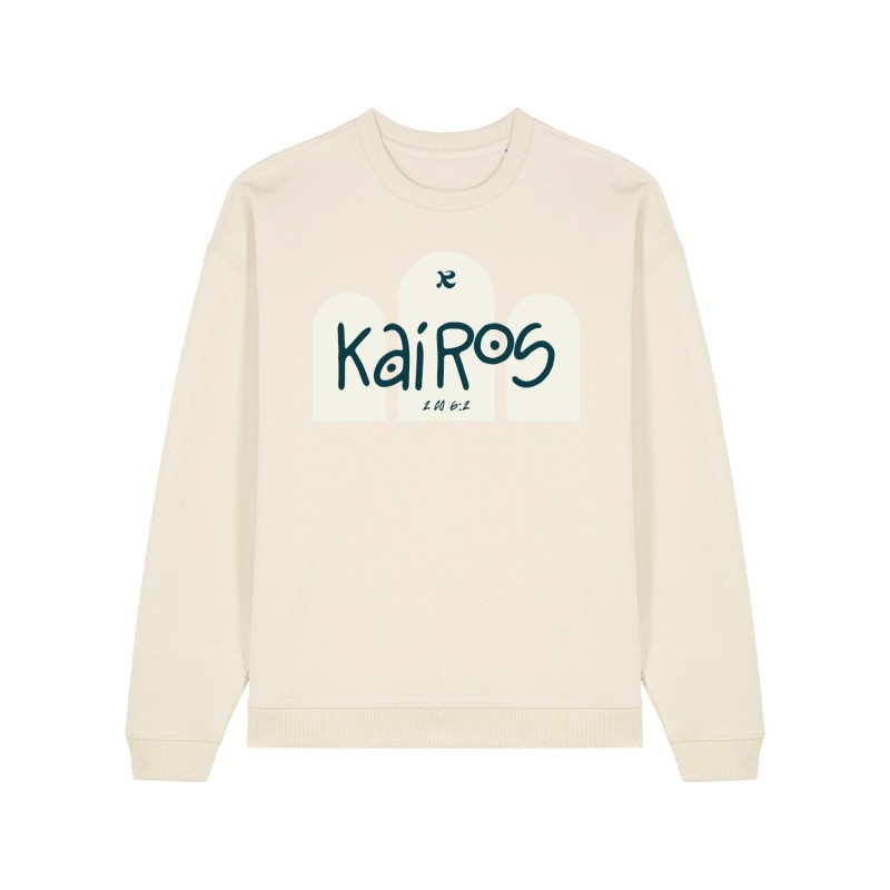 Sweat chrétien en coton bio | Ruah |Modèle Kairos | mode éthique Sweat chrétien en coton bio | Ruah |Modèle Kairos | mode éthique