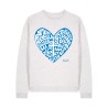 Sweat chrétien en coton bio |Modèle Coeur Ruah | mode responsable