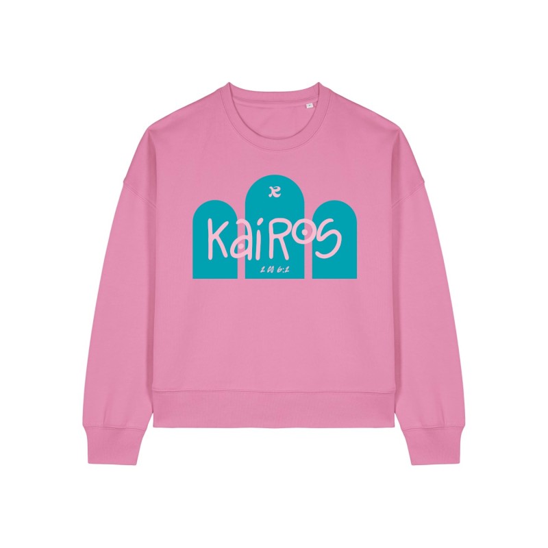Sweat femme inspiré par l'Evangile | en coton bio | Kairos | Ruah Sweat femme inspiré par l'Evangile | en coton bio | Kairos | Ruah