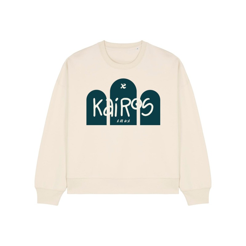 Sweat femme inspiré par l'Evangile | coton bio | Kairos | Ruah Sweat femme inspiré par l'Evangile | coton bio | Kairos | Ruah