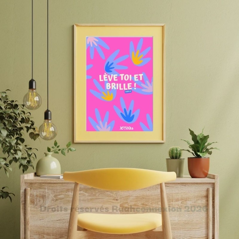 Illustration "Lève-toi", message inspiré par la foi et la joie de Dieu