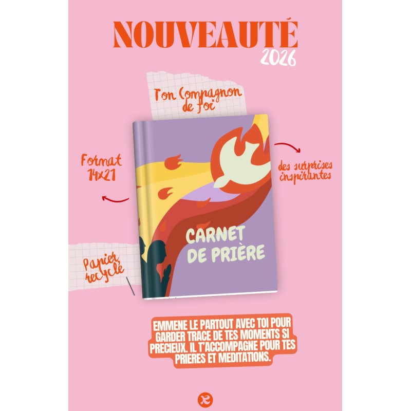 Carnet de prière - inspiration chrétienne - écrire ses pensées