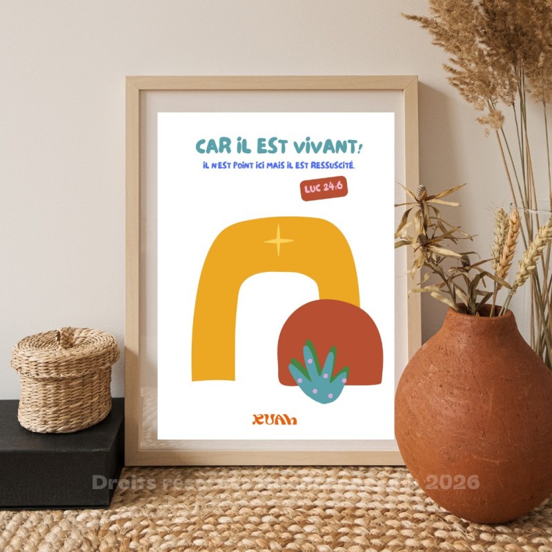 Illustration "Il est vivant". Célébrer Pâques et Dieu vivant