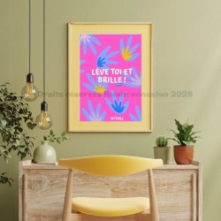 Illustration "Lève-toi", message inspiré par la foi et la joie de Dieu