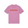 Tshirt "Maran-atha" coloris bubble visuel  orange et rose