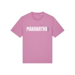 Tshirt "Maranatha" coloris bubble visuel  blanc et bleu