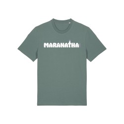 Tshirt "Maran-atha" coloris cèdre visuel blanc et mauve