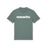 Tshirt "Maran-atha" coloris cèdre visuel blanc et mauve