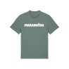 Tshirt "Maran-atha" coloris cèdre visuel blanc et rose