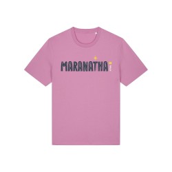 Tshirt  "Maranatha" coloris bubble visuel bleu et jaune