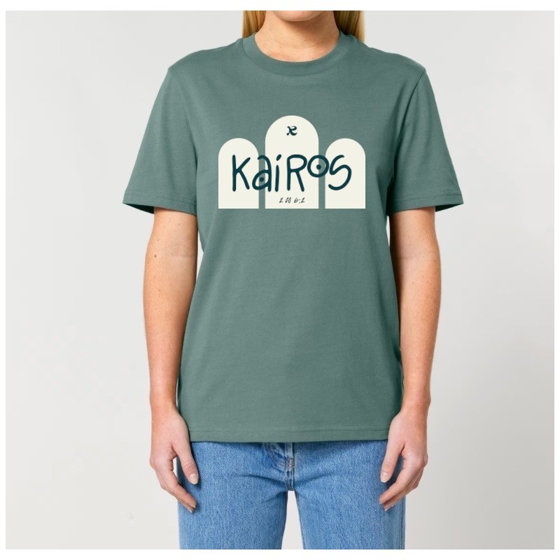 Tshirt "KAIROS " coloris cèdre arche blanche