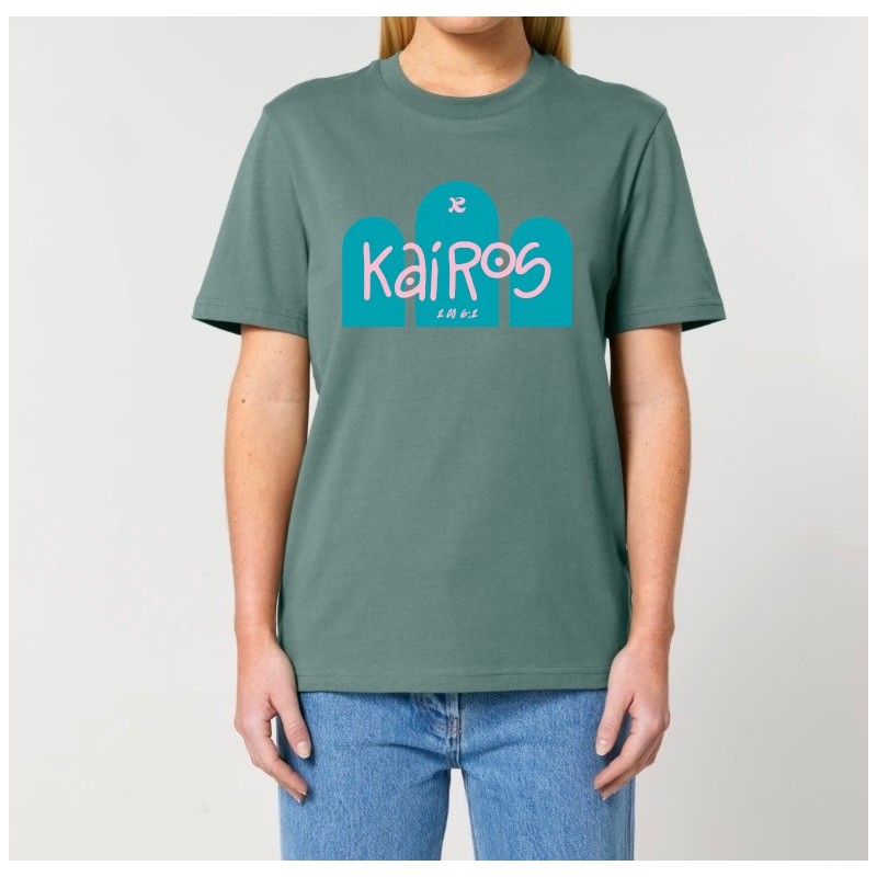 Tshirt "KAIROS " coloris cèdre arche bleue