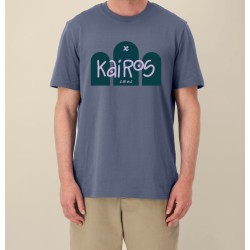 Tshirt "KAIROS " coloris ciel bleu/Mauve