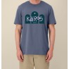 Tshirt "KAIROS " coloris ciel bleu/Mauve